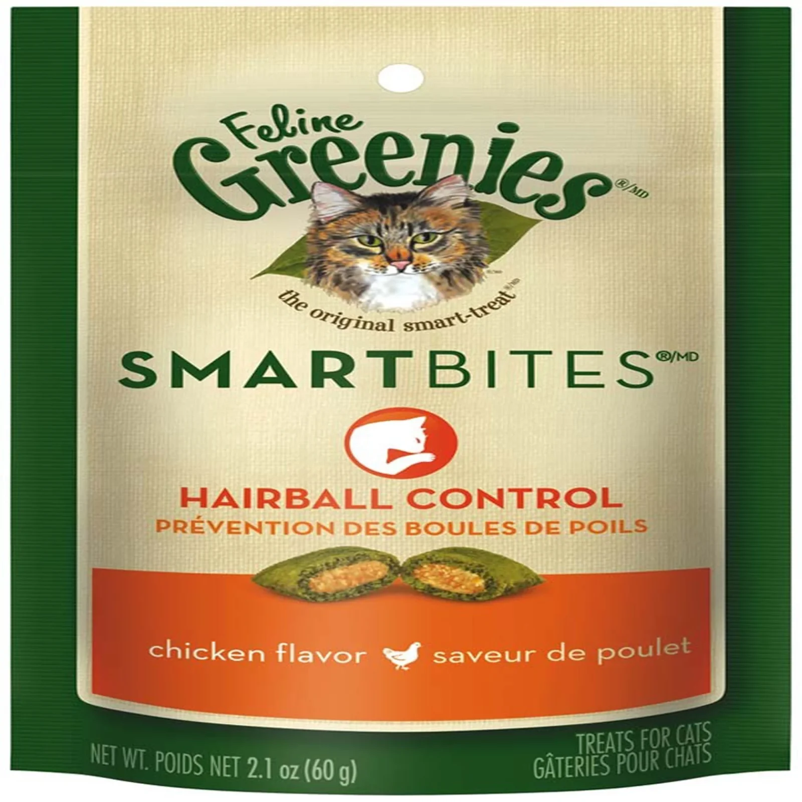 Greenies Feline SmartBites Healthy Indoor Cat Treats Chicken, 1ea/2.1 oz