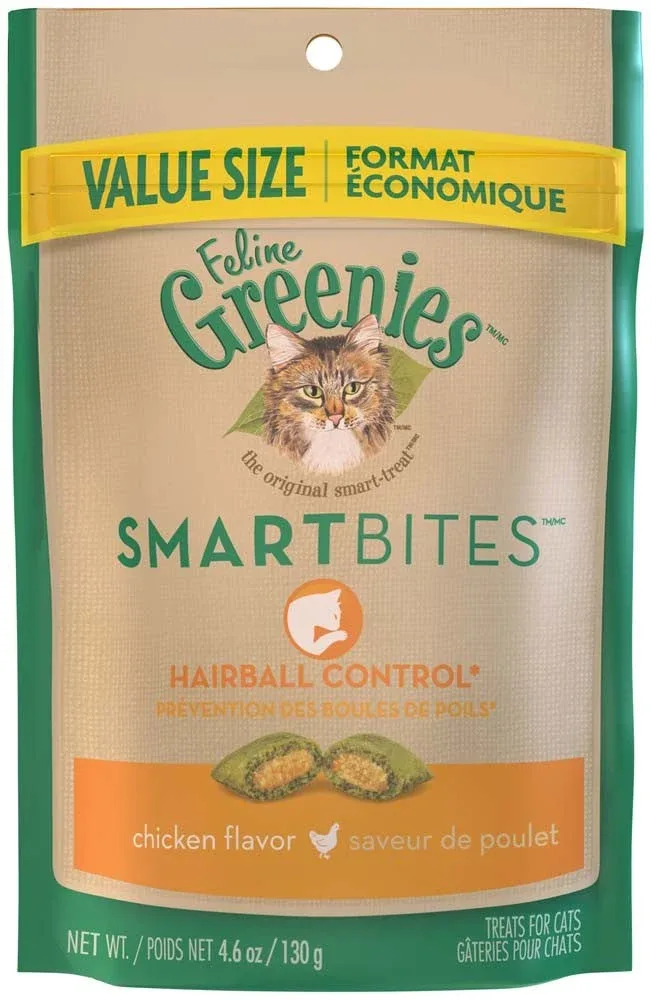 Greenies Feline SmartBites Healthy Indoor Cat Treats Chicken, 1ea/4.6 oz
