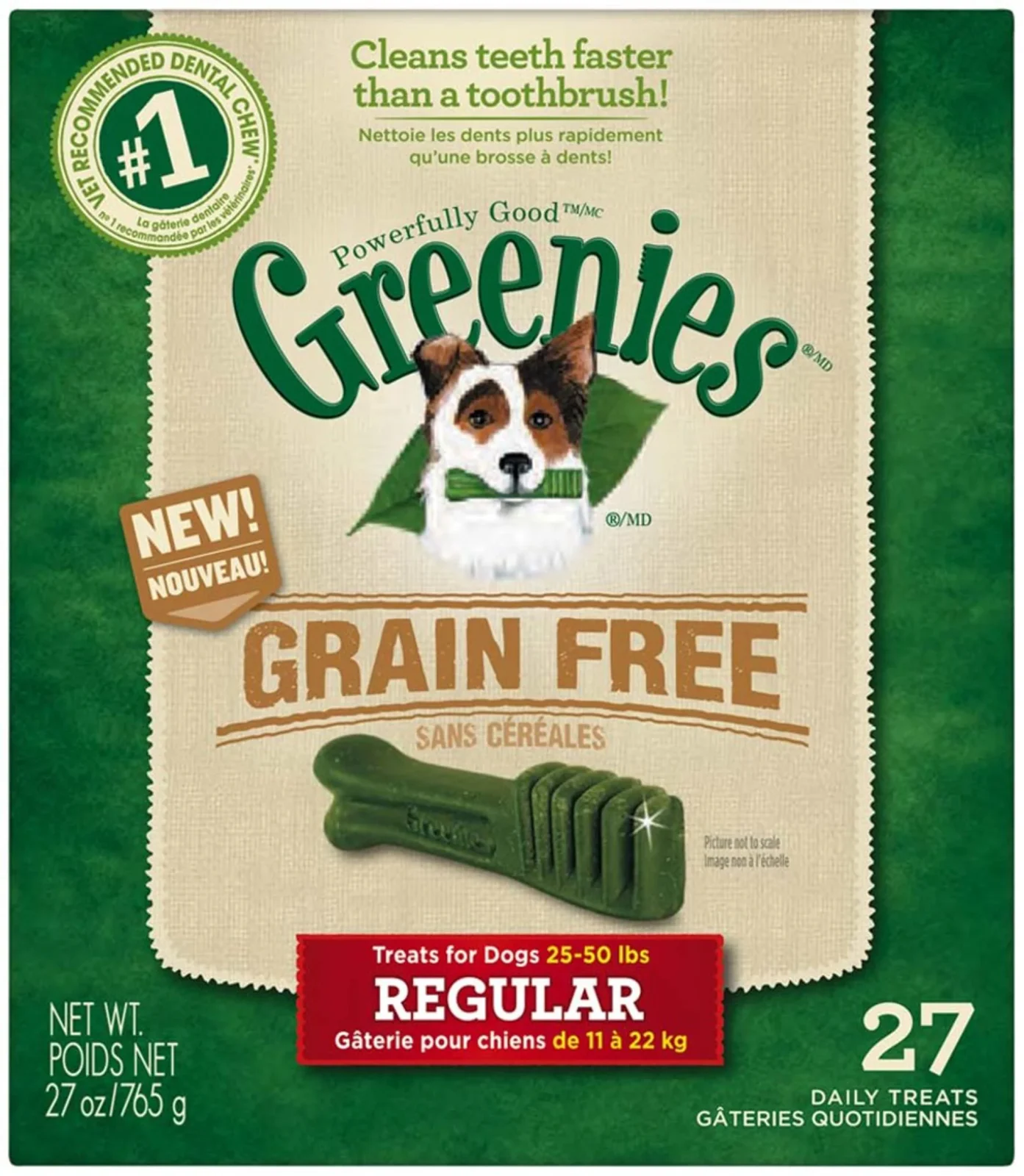 Greenies Grain Free Dog Dental Treats Regular Original 1ea/27 oz, 27 ct - Image 2