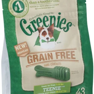 Greenies Grain Free Dog Dental Treats Teenie Original 1ea/12 oz, 43 ct