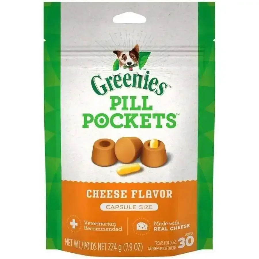 Greenies Pill Pockets for Capsules Dog Treats Cheese