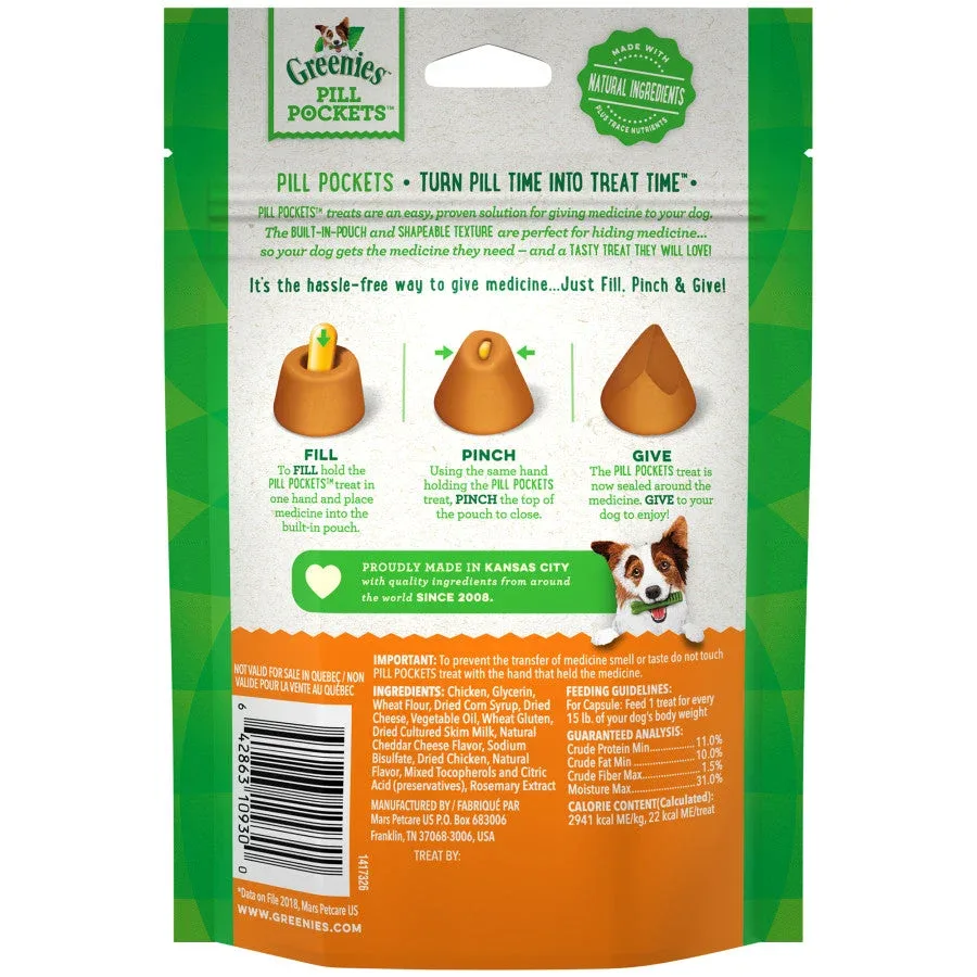 GREENIES PILL POCKETS Treats Cheese Flavor Capsule Size 7.9oz - Image 2