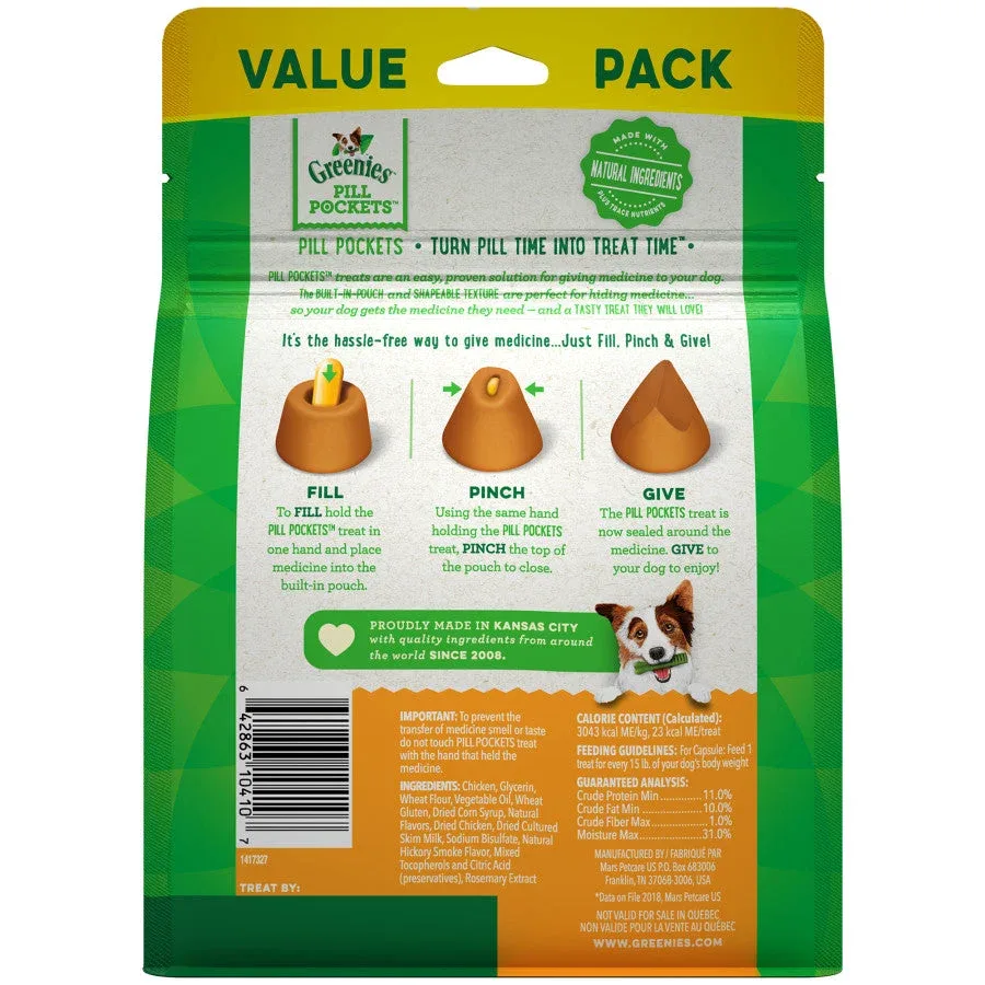 GREENIES PILL POCKETS Treats Chicken Flavor Capsule Size 15.8oz - Image 2