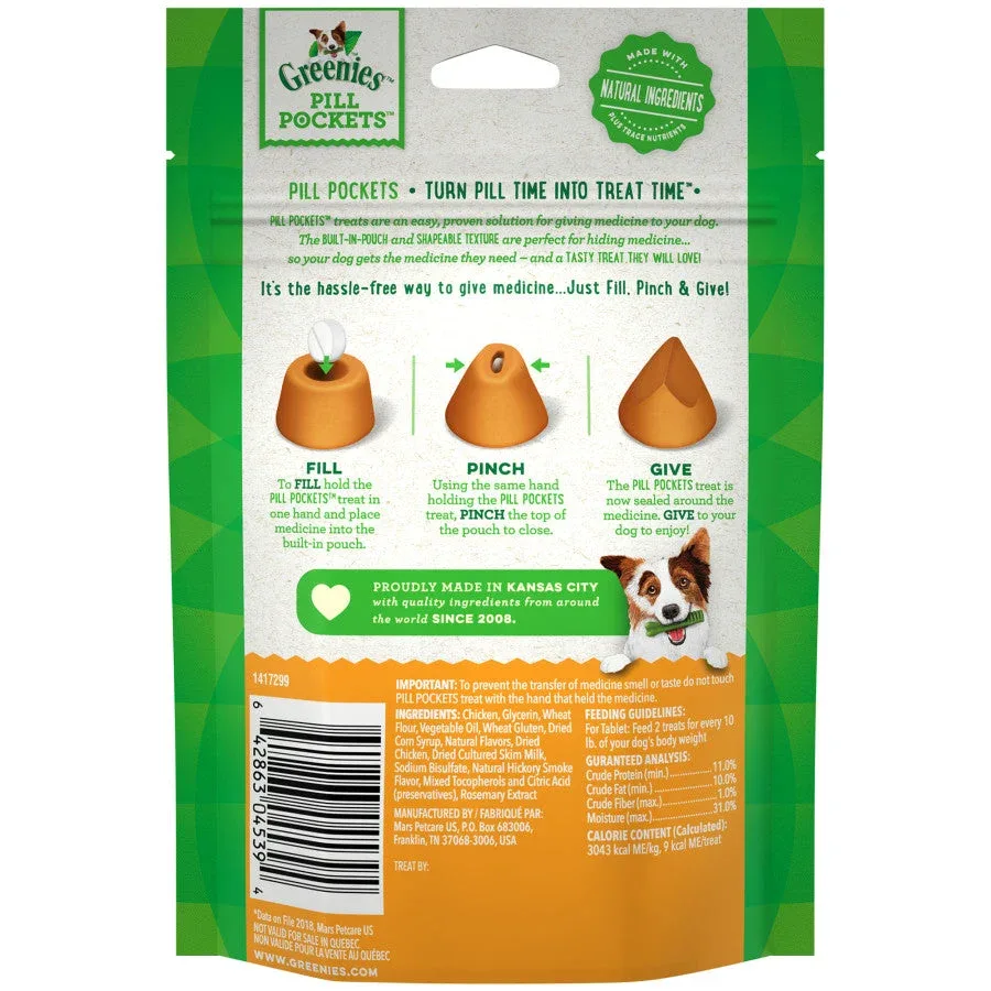 GREENIES PILL POCKETS Treats Chicken Flavor Tablet Size 3.2oz - Image 2