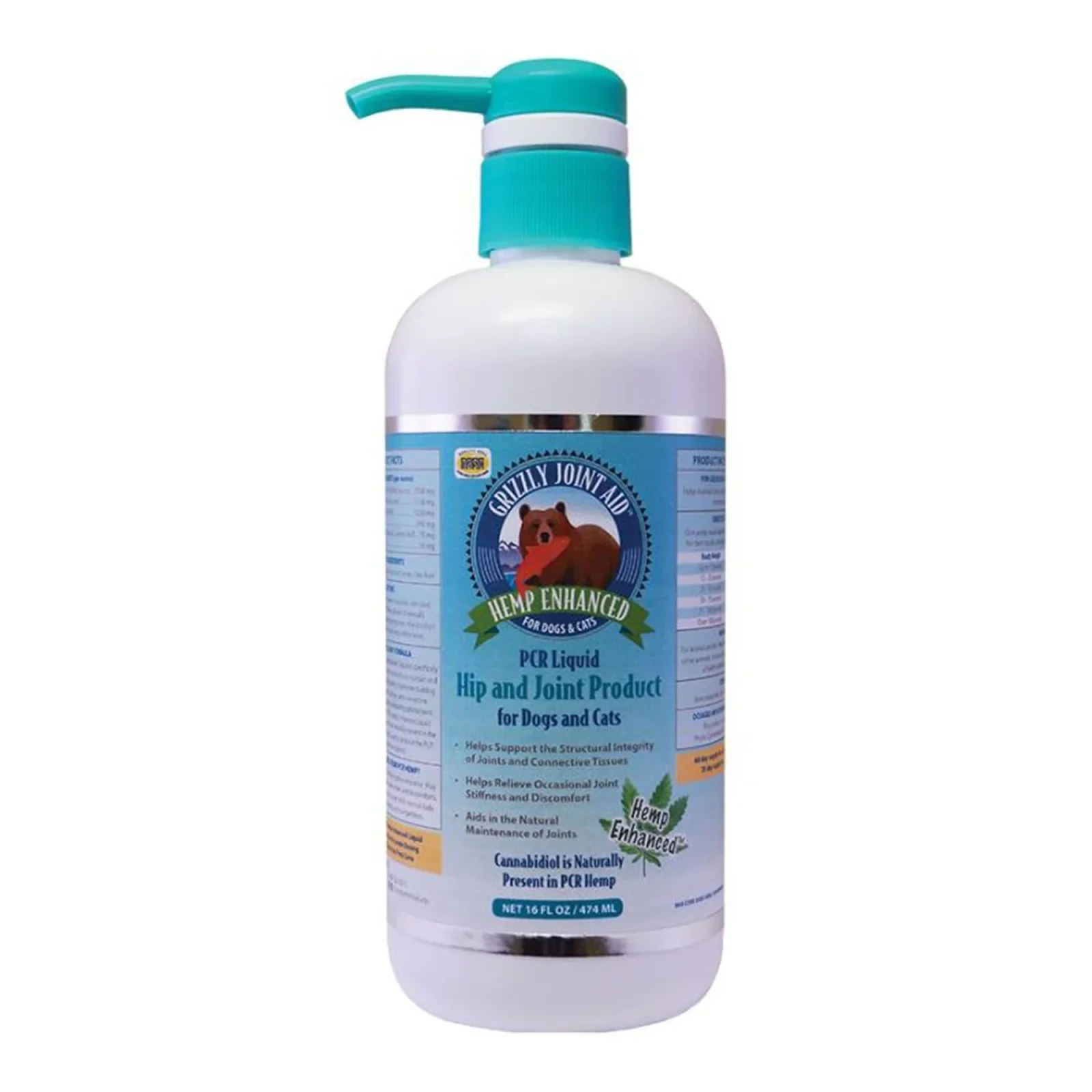 Grizzly Dog Cat Pcr Joint Aid Liquid 16oz. - Image 2