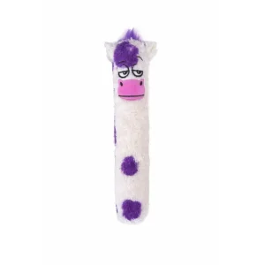 Guru Fry Guys Barnyard 'Bessie' Dog Toy White/Purple Large