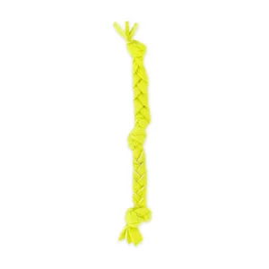 GURU Squeaking Tennis Snuffle Rope Dog Toy Yellow Large 24in