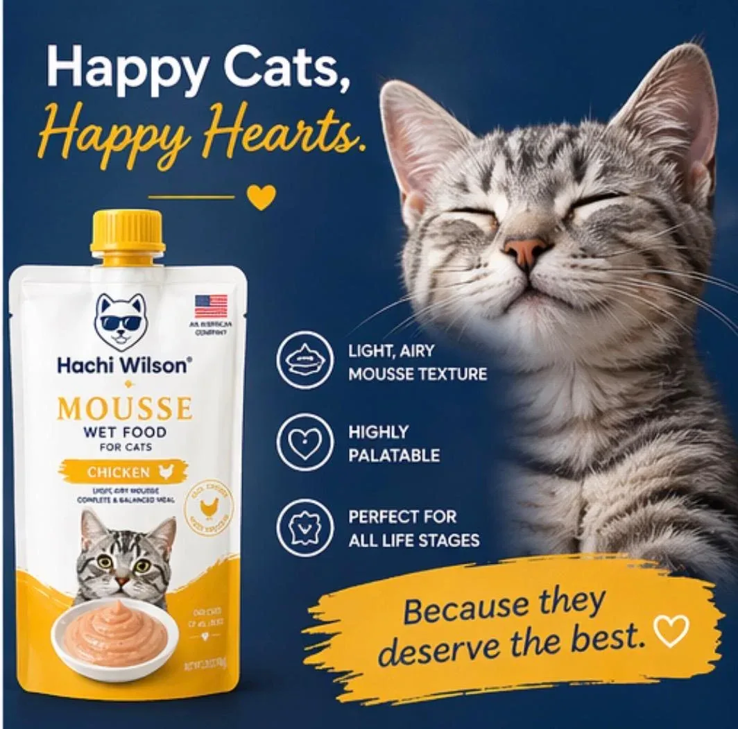 Hachi Wilson Chicken Mousse Wet Food for Cats & Kittens - Image 2