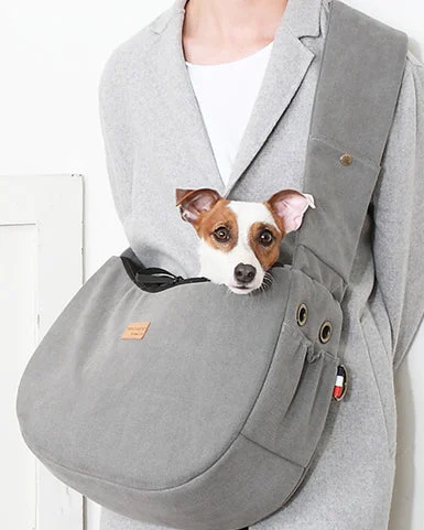 Half Sling Crossbody Bag in Cozy Grey