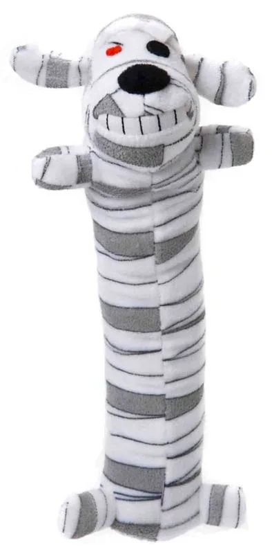 Halloween Loofa Mummy Dog Toy 12in