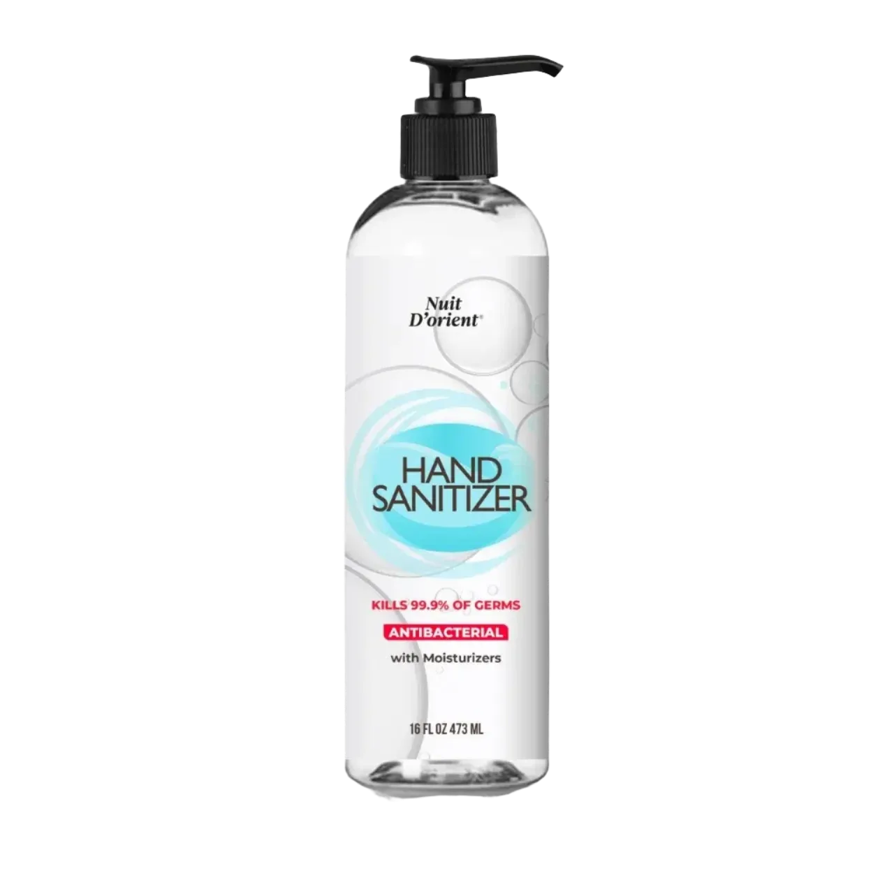 Hand Sanitizer Gel with Moisturizers 16oz by Nuit D'Orient
