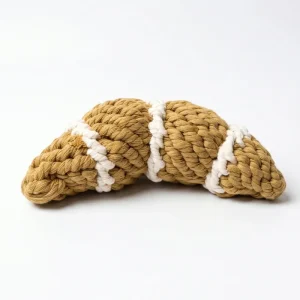 Handmade Croossant Rope Dog Toy