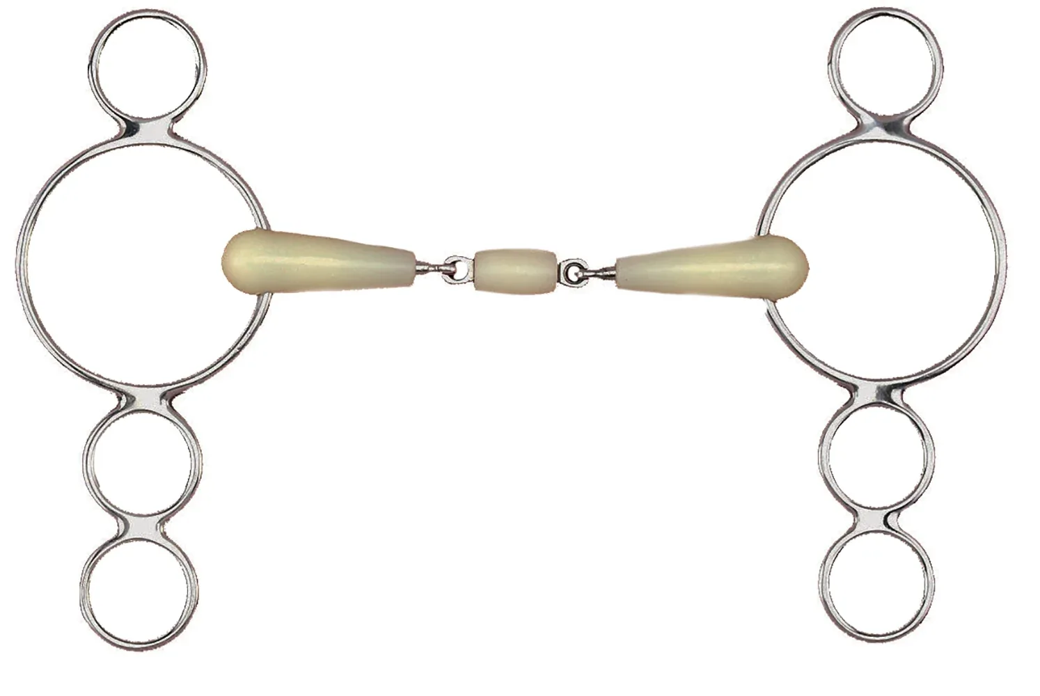 Happy Mouth Bits® Double-Jointed 3-Ring Elevator Bit
