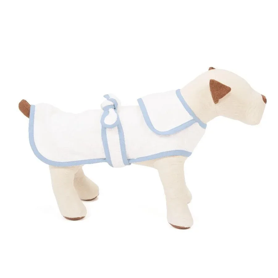 HARRY BARKER | Terry Cloth Robe in Blue