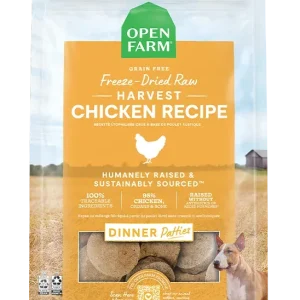 Harvest Chicken Freeze Dried Raw Patties for Dogs