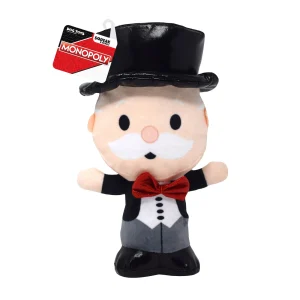 Hasbro Dog Toys 7in Monopoly Mr. Money Bags Plush Dog Toy