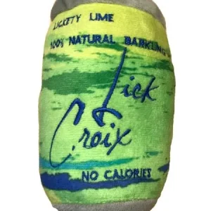 HAUTE DIGGITY DOG | Lick Croix Barkling Water Plush Toy in Lickety Lime