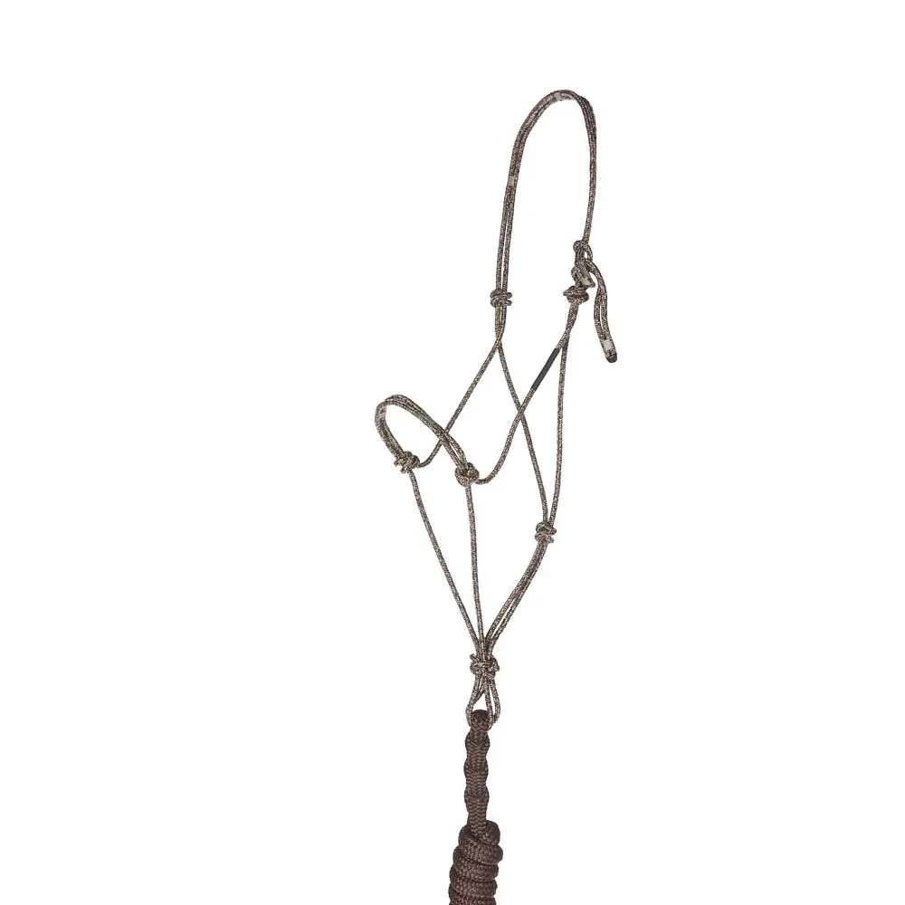 Haychix Timeless Bronze Halter with Brown Lead Rope - Image 2