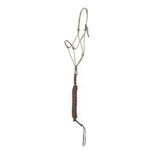 Haychix Timeless Bronze Halter with Brown Lead Rope