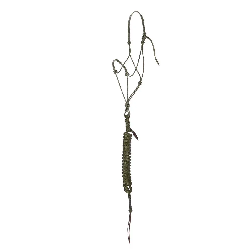 Haychix Timeless Olive Halter with Olive Lead Rope