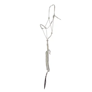 Haychix Timeless Platinum Halter with Platinum Lead Rope