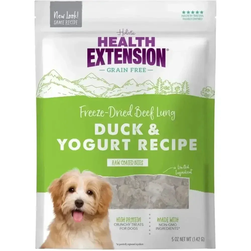 Health Extension Bully Puffs Duck Dog Treats 5 oz