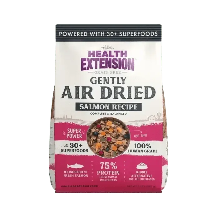 Health Extension Gently Air Dried Salmon Recipe Dog Food 2lb
