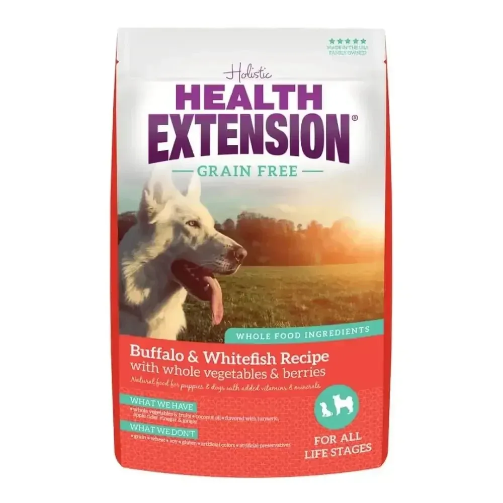 Health Extension Grain Free Buffalo / White Fish Dry Dog Food