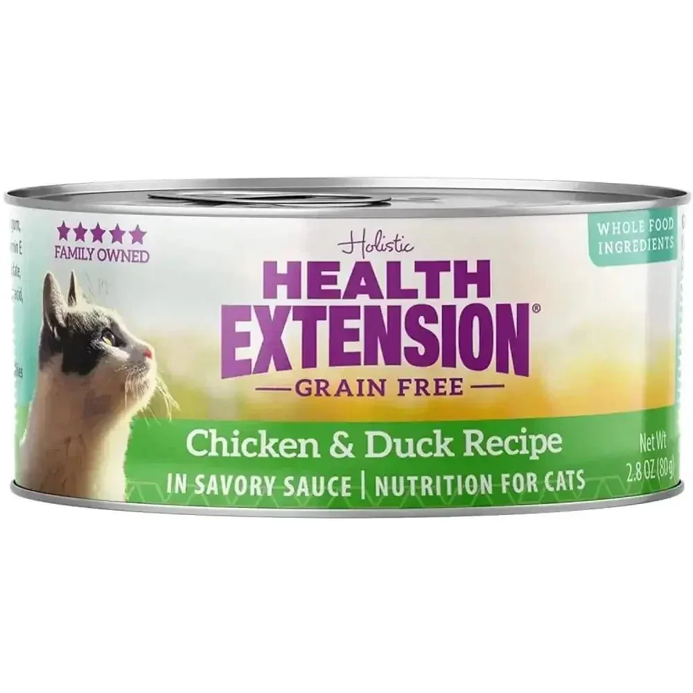 Health Extension Grain Free Chicken / Duck Wet Cat Food 24 / 2.8 oz