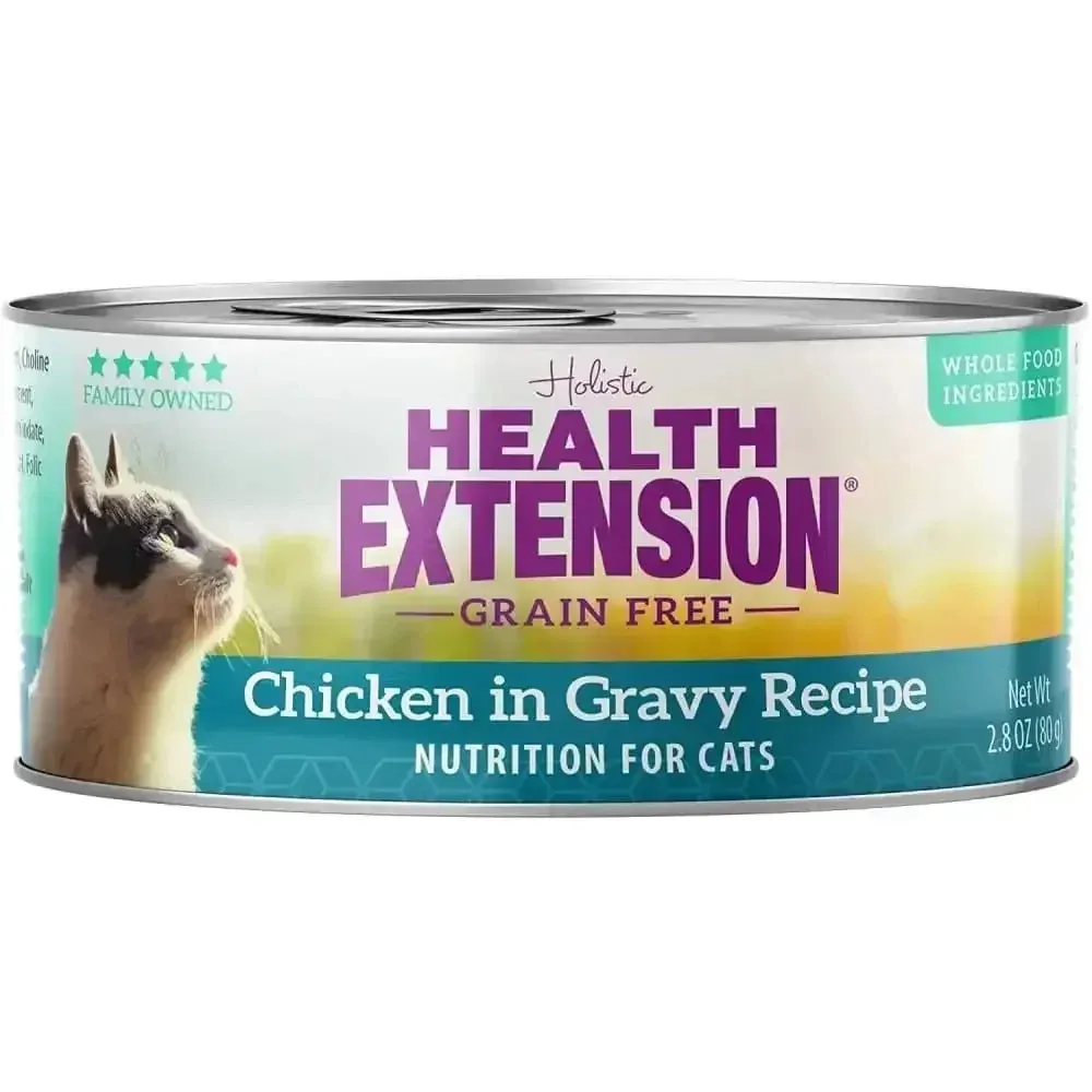 Health Extension Grain Free Chicken in Gravy for Cats Canned Food 24 / 2.8 oz