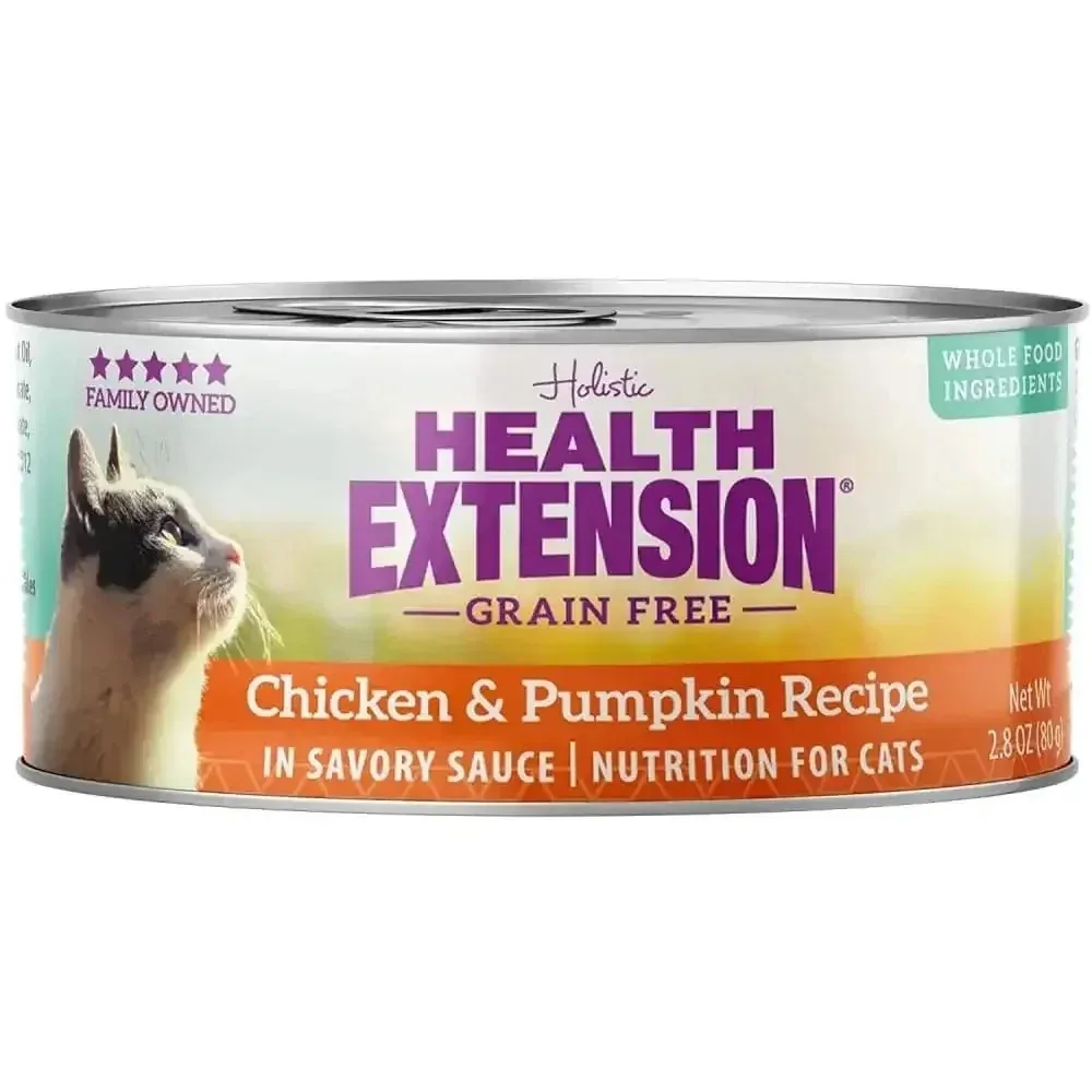 Health Extension Grain Free Chicken / Pumpkin Wet Cat Food 24 / 2.8 oz