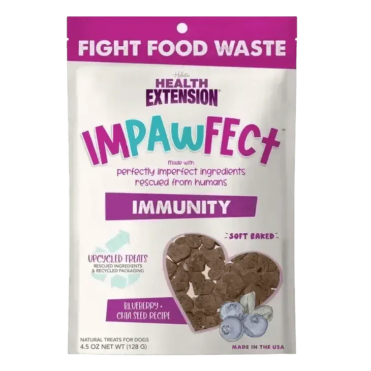 Health Extension Impawfect Blueberry & Chia Seeds for Immunity Support Dog Treats