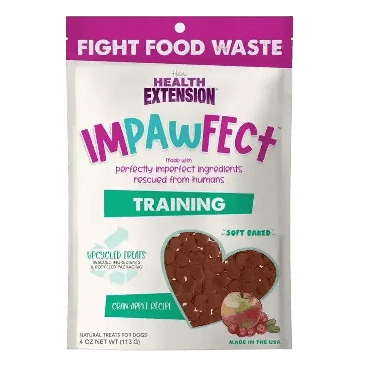Health Extension Impawfect Cran-Apple Dog Training Treats 4oz