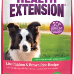 Health Extension Lite Chicken and Brown Rice Dry Dog Food 30lb Bag