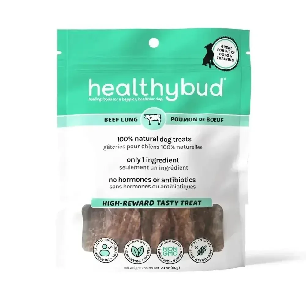 Healthybud Beef Lung Dehydrated Dog Treats