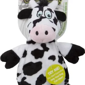 Hear Doggy Flattie Cow Small Black/White