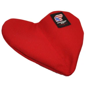 Heart Dog Toy - Ballistic Nylon Crinkle for Fetch - Medium