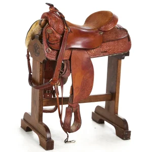Hereford Used 16.5in Floral Tooled Pleasure Saddle