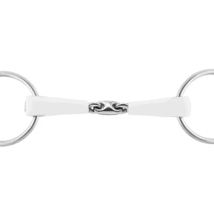 Herm Sprenger® Nathe Double-Jointed Loose Ring Snaffle Bit with 20mm Mouth/70mm Rings