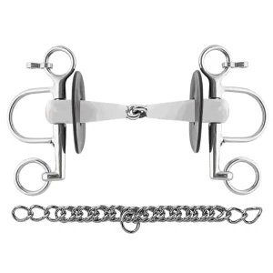Herm Sprenger® Nathe Single-Jointed Pelham with 18mm Mouth/7cm Cheeks