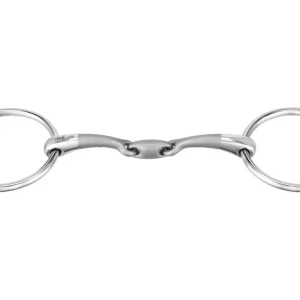 Herm Sprenger® Satinox Double-Jointed Loose Ring Snaffle Bit with 14mm Mouth/70mm Rings