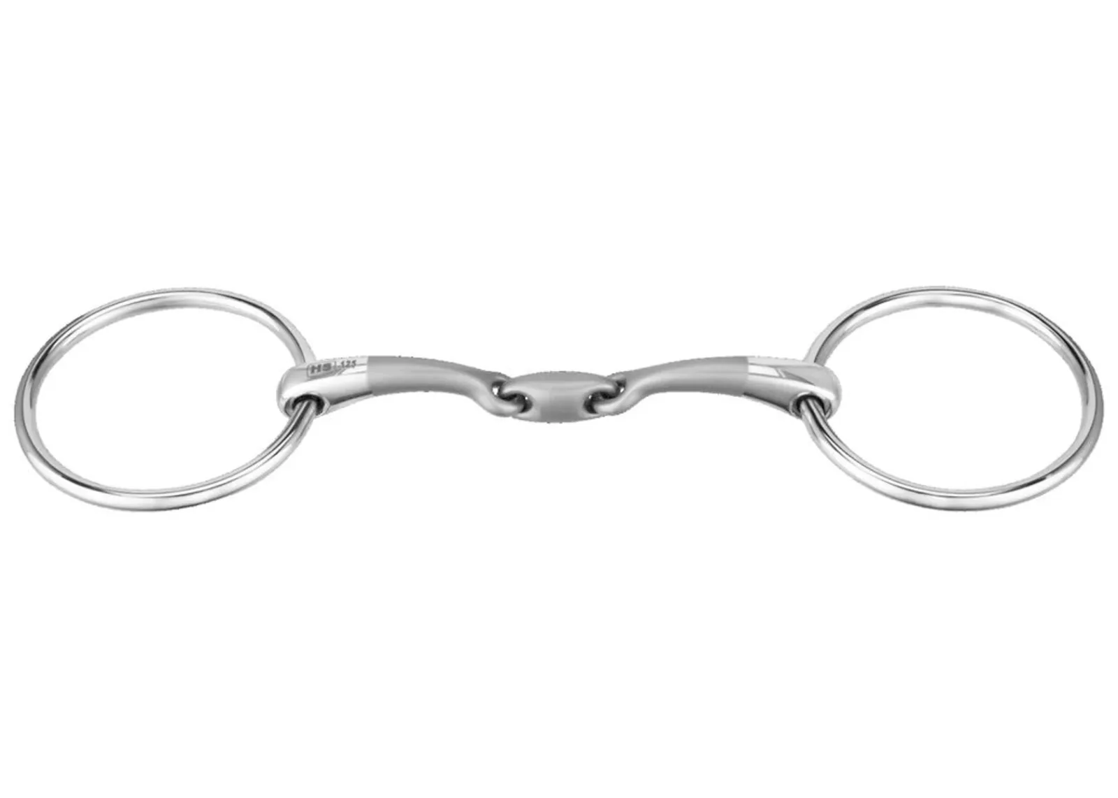 Herm Sprenger® Satinox Double-Jointed Loose Ring Snaffle Bit with 14mm Mouth/70mm Rings