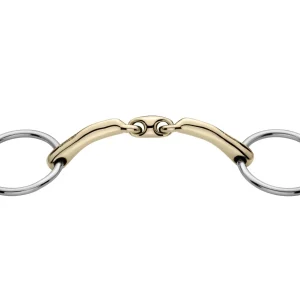 Herm Sprenger® Sensogan® NovoContact Bradoon - 12 mm mouth; 55 mm rings