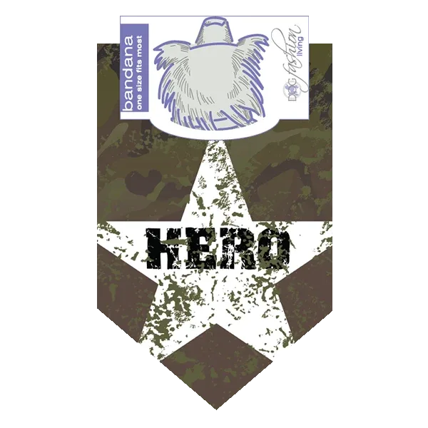 Hero Military Dog Bandana by Dog Fashion Living - Image 2