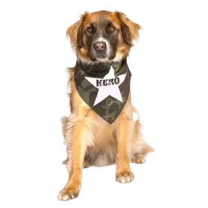Hero Military Dog Bandana by Dog Fashion Living