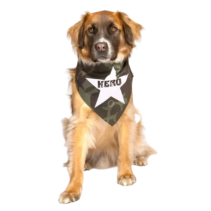 Hero Military Dog Bandana by Dog Fashion Living