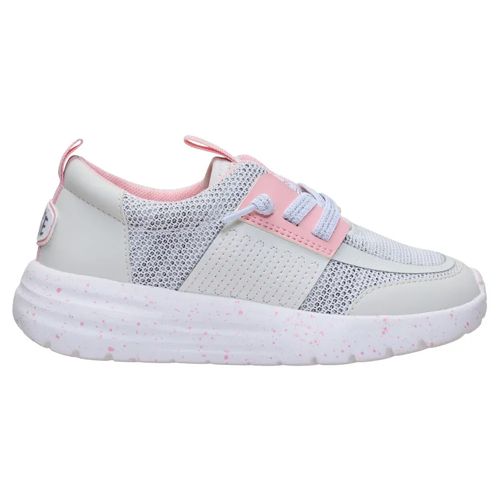 Hey Dude Kid's Sirocco Play Pink and Grey Stretch Sox - Image 2