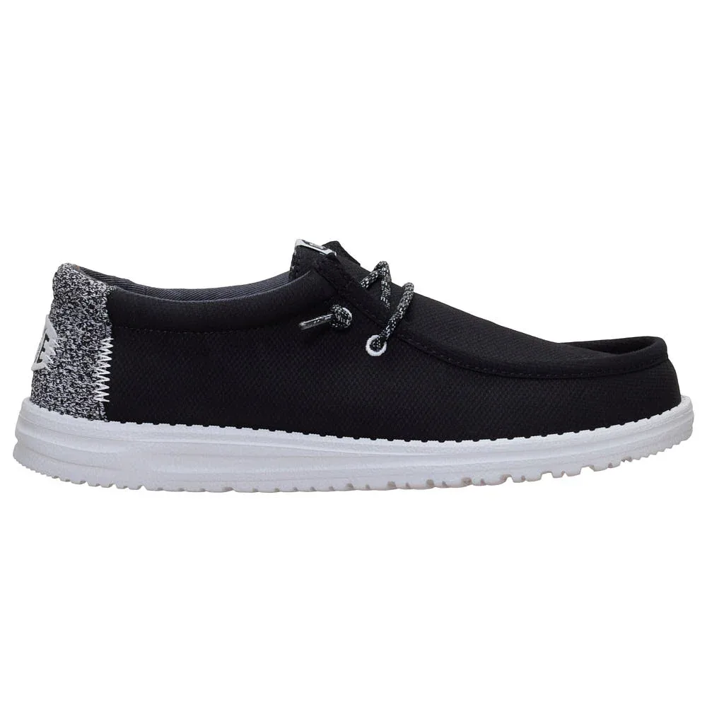 Hey Dude Men's Wally Heathered Knit Black Casual - Image 2