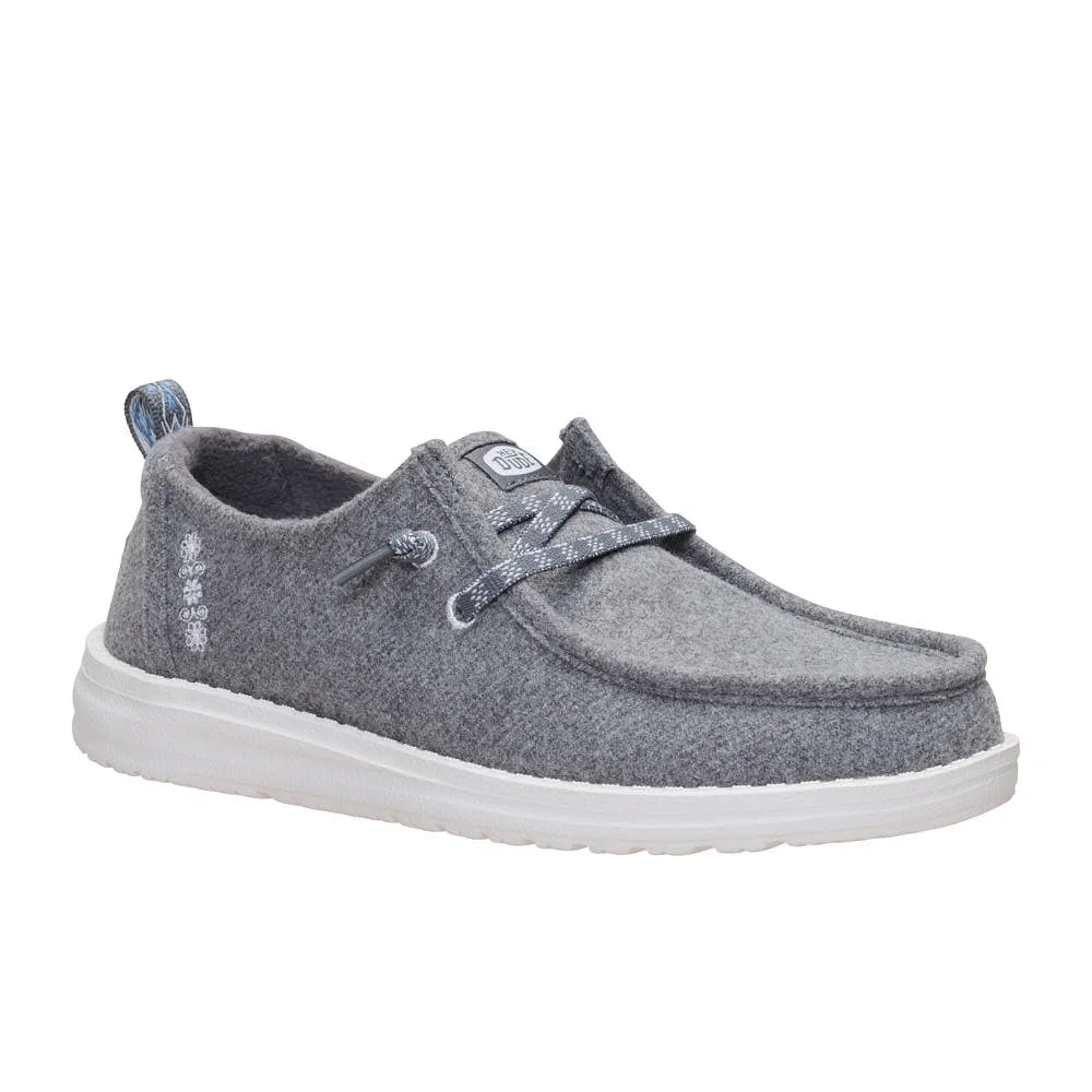 Hey Dude Women's Cozy Wool Grey Poppy Seed Casual