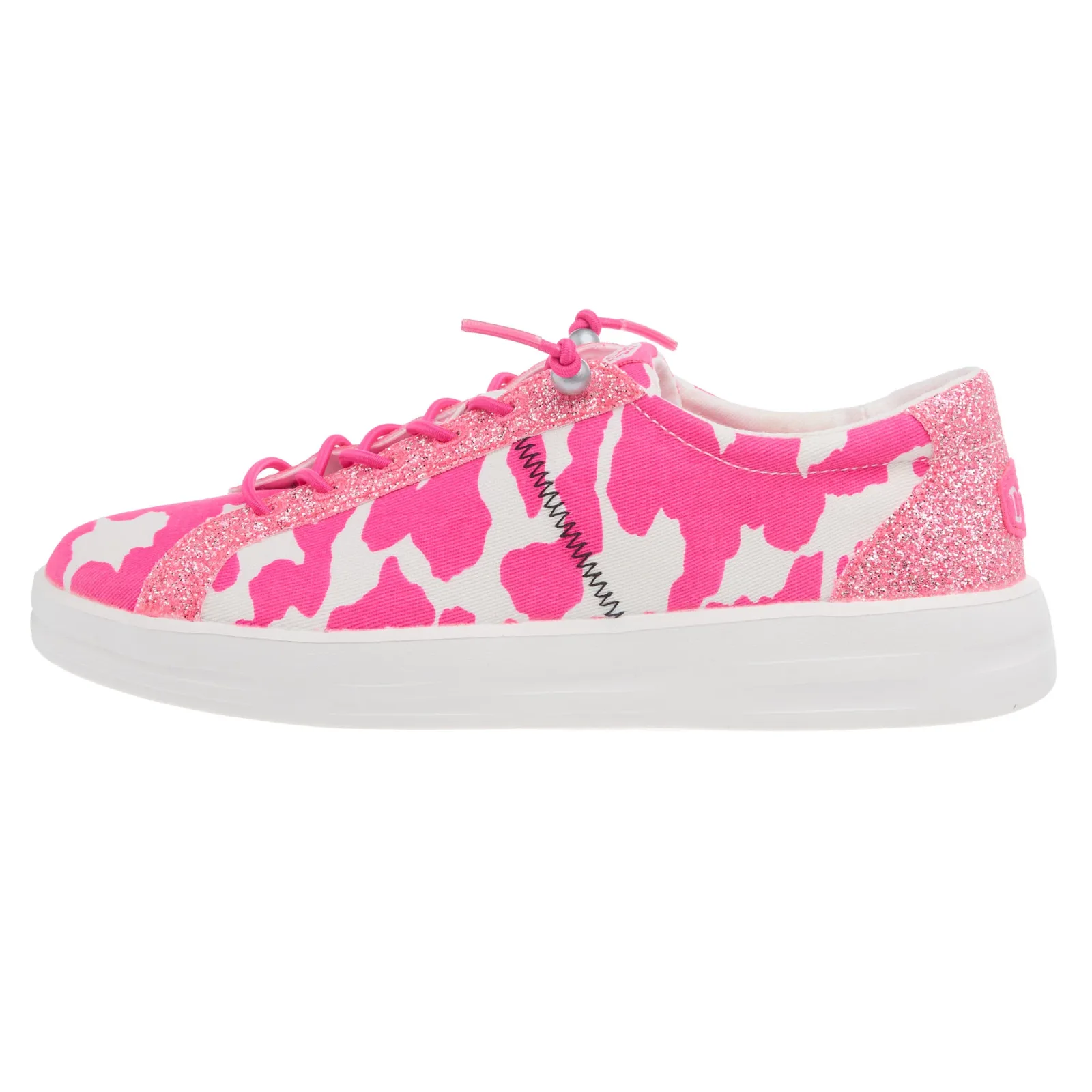 Hey Dude Women`s Karina Cow Electric Pink Casual - Image 2